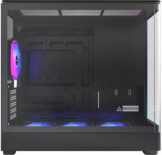 Montech King 15 Pro Gaming Mini tower Carcasă Calculator cu Fereastră Laterală Negru
