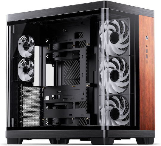 Jonsbo TK-4 Gaming Midi-Turm Computergehäuse mit Seitenfenster Wood