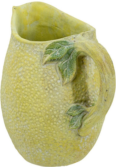 Artekko Βάζο Τσιμεντένιο Lemon Κίτρινο Φ19.5xΥ20cm