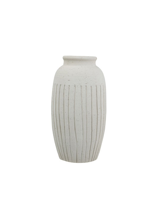 Artekko Decorative Vase White 19.5x19.5x38cm