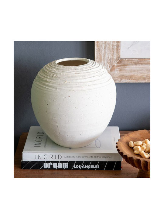 Artekko Decorative Vase White 18.5x17.2x18.5cm