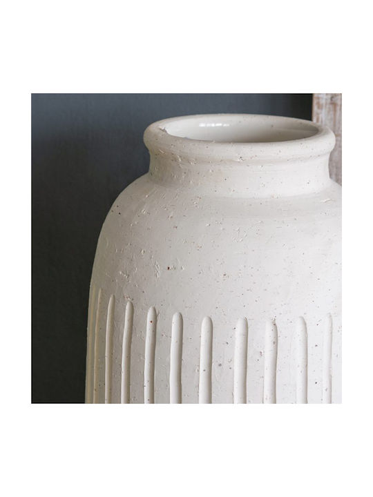 Artekko Decorative Vase White 19.5x19.5x38cm