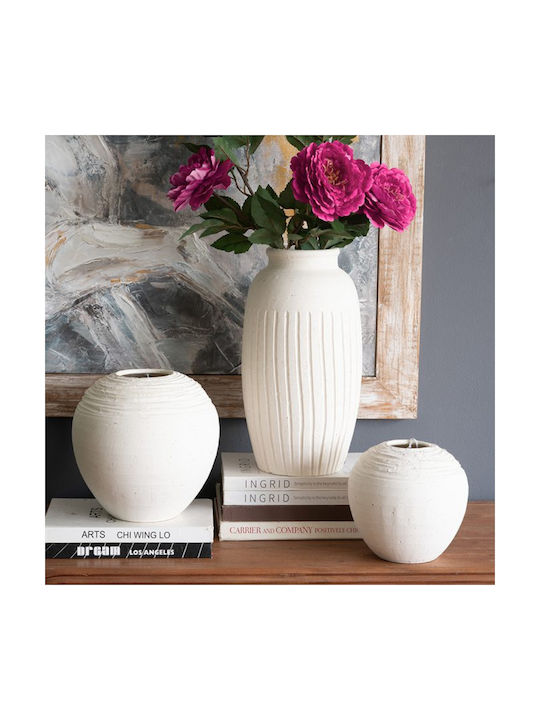 Artekko Decorative Vase White 18.5x17.2x18.5cm