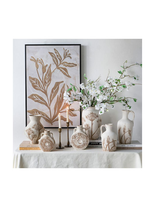 Artekko Decorative Vase White 17x15.5x34cm