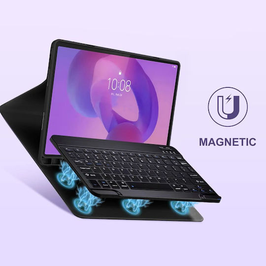 Tech-Protect Flip Cover with Keyboard Blacη (Lenovo Idea Tab Plus 12.1 TB-361)