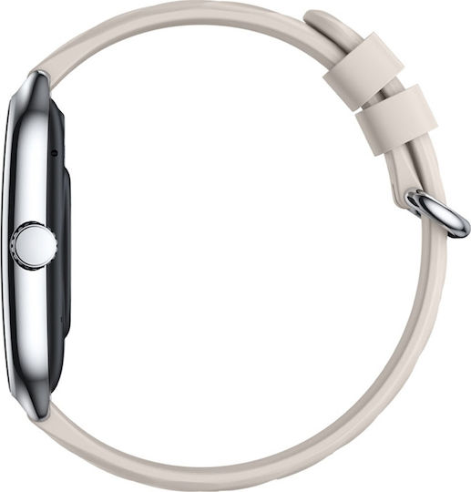Zeblaze GTS 4 Aluminium 39mm Smartwatch mit Pulsmesser (Silber)