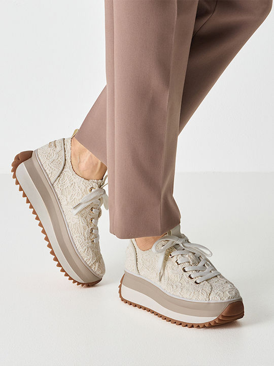 Sneakers Ivory Macramee