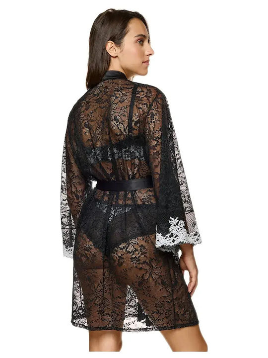 Miss Rosy Pentru Femei Halat Black