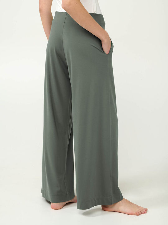 Vamp Winter Damen Pyjama-Hose Beige Soleil