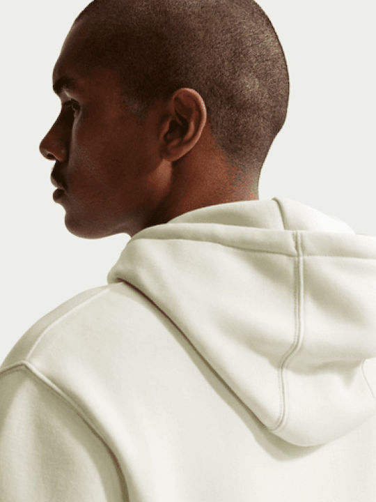 Sportswear Club Fleece Суитшърт с Качулка Бежов