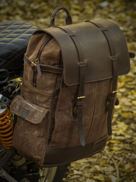 Trip Machine Backpack Αδιάβροχο 24lt Καφέ