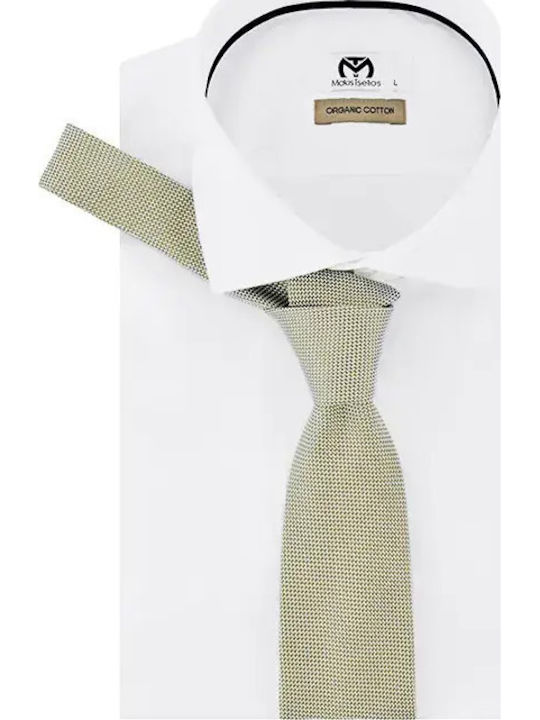 Monte Napoleone Men's Tie in Beige Color