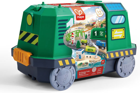 Hape Σετ με Τρενάκι από Ξύλο για 3+ Ετών
