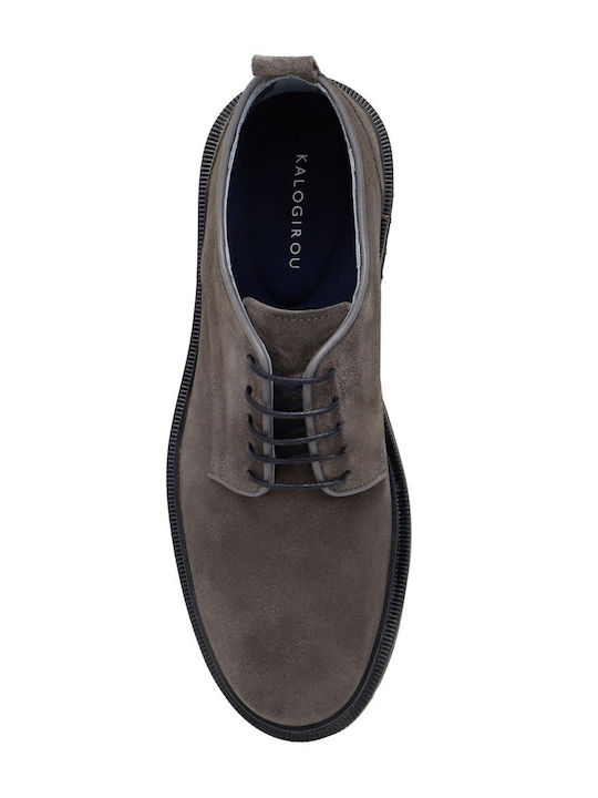 Men's Suede Casual Shoes Gray