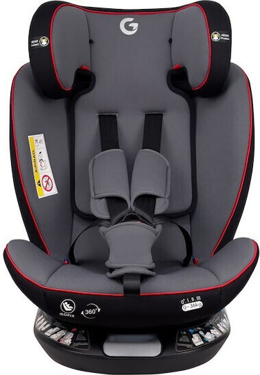 Fun Baby G Καθισματάκι Αυτοκινήτου i-Size με Isofix Γκρι Κόκκινο 0-36 kg