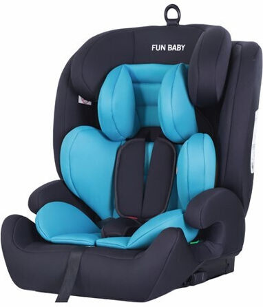 Fun Baby Καθισματάκι Αυτοκινήτου i-Size με Isofix Μαύρο Γαλάζιο 9-36 kg