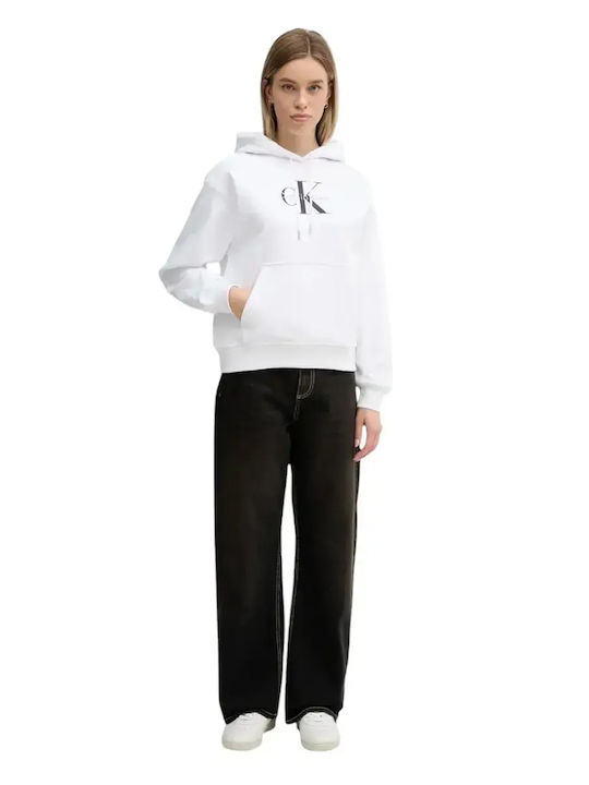 Logo Women's Sweatshirt Hooded White