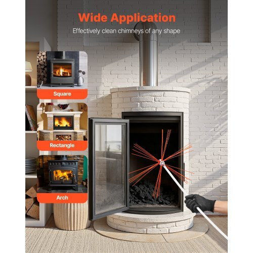 Vevor Nylon Chimney Cleaning Brush Round