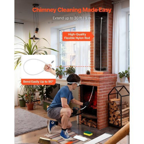 Vevor Nylon Chimney Cleaning Brush Round