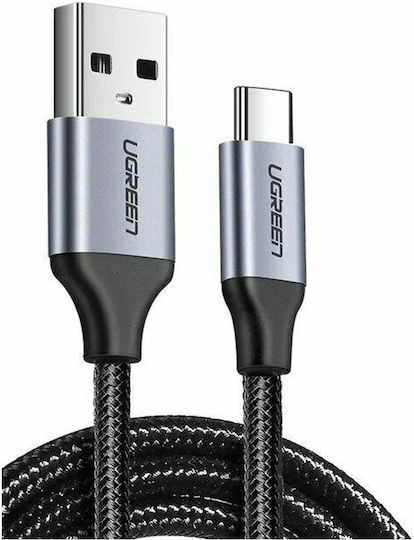 Ugreen Us288 Braided USB 2.0 Cable USB-C male - USB-A 15W Μαύρο 1.5m 60127
