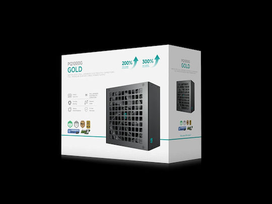 Deepcool PQ1000G 1000W Μαύρο Τροφοδοτικό Υπολογιστή Full Modular Cybenetics Gold