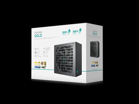 Deepcool PX1200G 1200W Μαύρο Τροφοδοτικό Υπολογιστή Full Modular Cybenetics Platinum