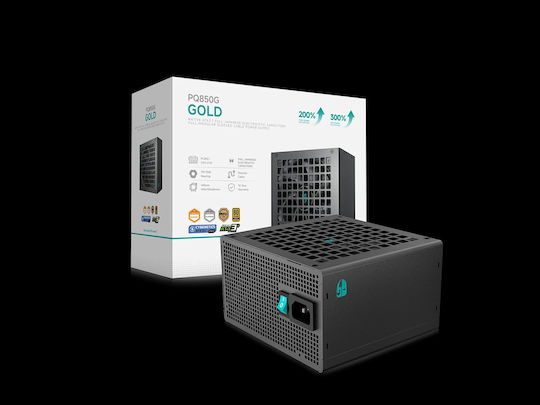 Deepcool PQ850G 850W Μαύρο Τροφοδοτικό Υπολογιστή Full Modular Cybenetics Platinum