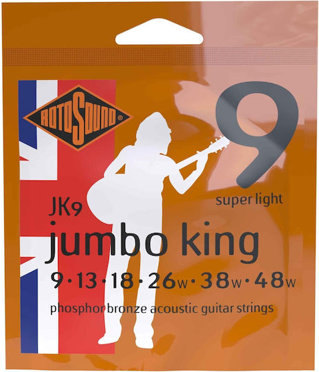 Rotosound Jumbo King Einstellen Bronze Akustikgitarrensaiten 13 - 56