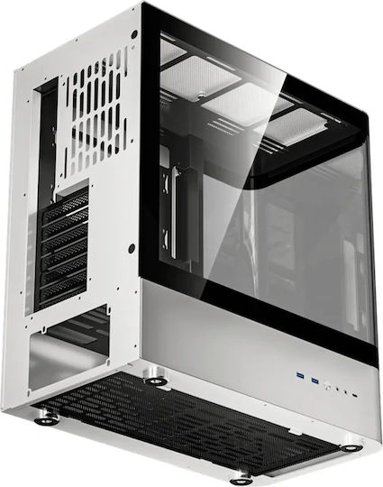 Darkflash HM1 Gaming Midi-Turm Computergehäuse mit Seitenfenster Schwarz
