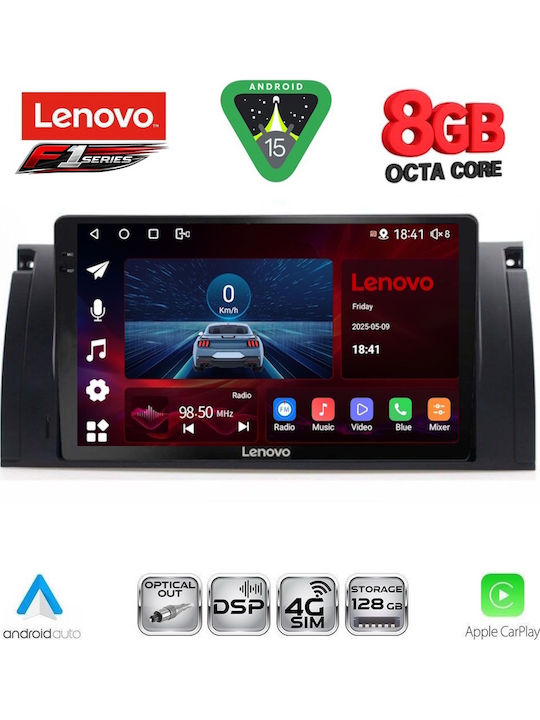Lenovo Auto-Audiosystem für BMW E46 1998-2005 (Bluetooth/USB/WiFi/GPS/Apple-Carplay/Android-Auto) mit Touchscreen 9"