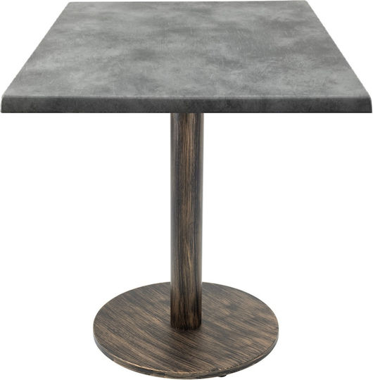 Copperfield Quadratischer Bar Vintage Antik Bronze 70x70x74cm Copperfield Quadratischer Bar Vintage Antik Bronze 70x70x74cm
