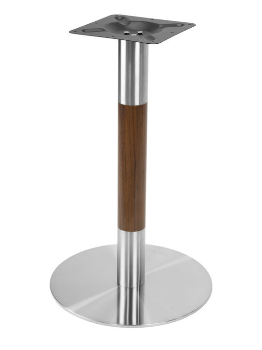 Masa Pătrată Bar Din Lemn Cu Ramă Metalică Gri Graphite 70x70x74cm