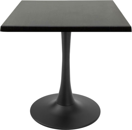 Τετράγωνο Μπαρ Wenge, Black 70x70x74εκ. Τετράγωνο Μπαρ Wenge, Black 70x70x74εκ.