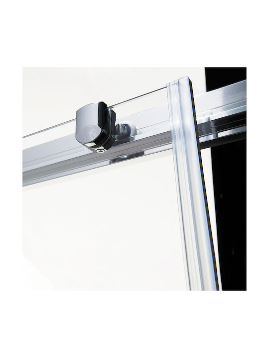 Devon Flow Corner Entry Cabinet Duș cu Glisare Ușă 97x195cm Sticlă transparentă