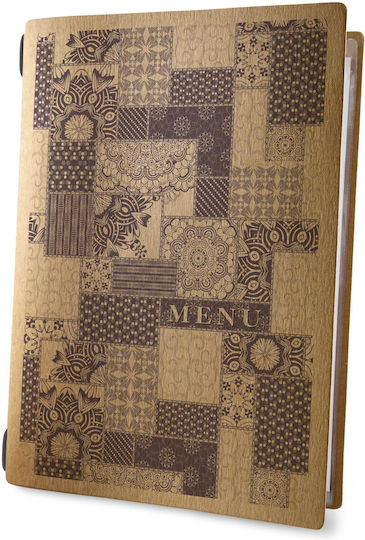 DAG Style Menu Holder Made of Cellulose in Brown Colour Custom Eco