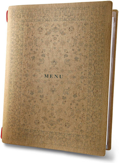 DAG Style Menu Holder Made of Cellulose in Brown Colour Custom Eco