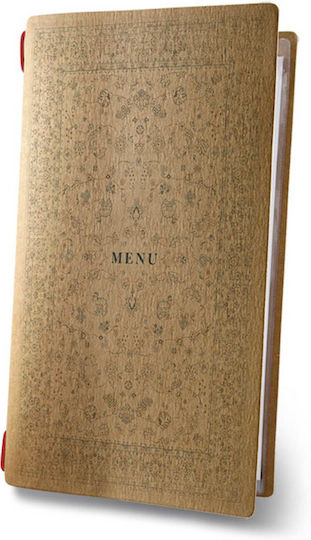 DAG Style Menu Holder Made of Cellulose in Brown Colour Custom Eco