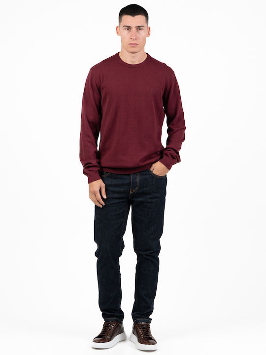 Long Sleeve Burgundy Sweater