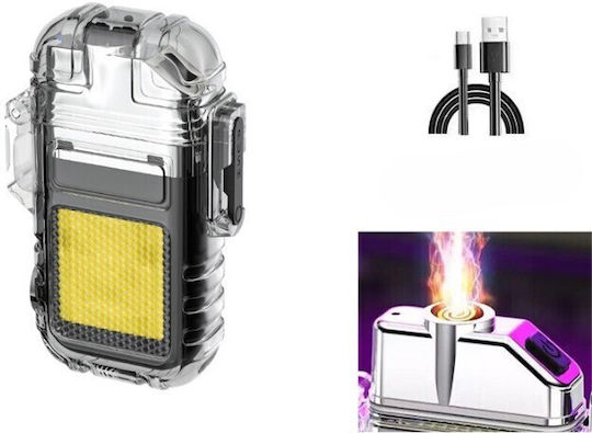 Lumină de lucru și de sit, cu baterie Lanternă Brevet LED IP65 cu Luminozitate Maximă 220lm Gri