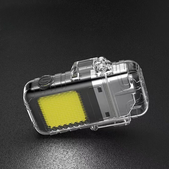 Lumină de lucru și de sit, cu baterie Lanternă Brevet LED IP65 cu Luminozitate Maximă 220lm Gri