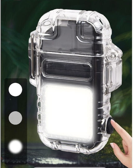 Lumină de lucru și de sit, cu baterie Lanternă Brevet LED IP65 cu Luminozitate Maximă 220lm Gri