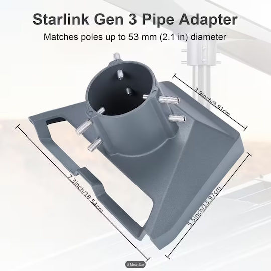 Starlink Gen 3 Aluminiumlegierung Außenmontage Satellitenzubehör 8778