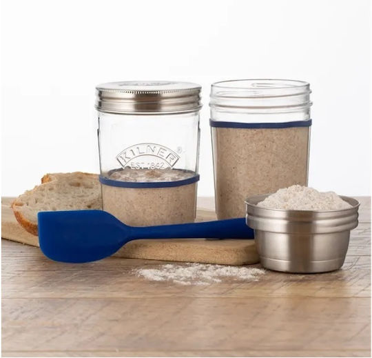 KIlner Set of 14 General Use Vases with Lid Made of Stainless Steel Transparent 350ml 14 Pieces