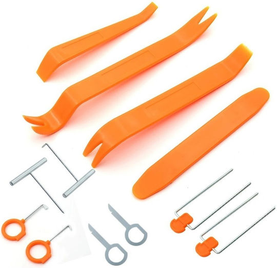 12-teilige Set Entfernt Polster Innenraum Auto Elemente D0087 Kunststoff Orange