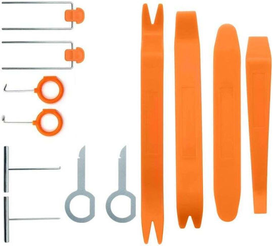 12-teilige Set Entfernt Polster Innenraum Auto Elemente D0087 Kunststoff Orange