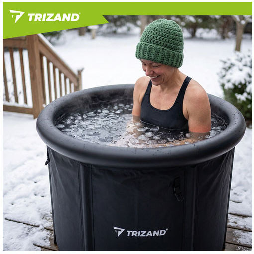 Trizand Cryotherapy Device Foldable Winter Barrel 320l Ice Bath 66x26x14 Cm Trizand