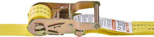 Vevor Ιμάντας Αποσκευών Αυτοκινήτου 3.81x3.81cm με Καστάνια Γκρι 4τμχ