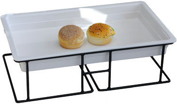 Raki Gastronorm Tablett Halter Metall Schwarz