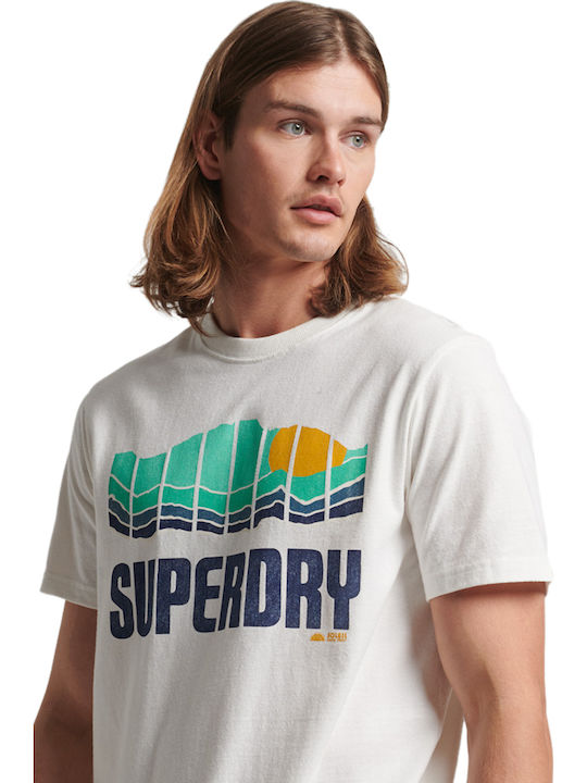 Superdry Great Outdoors T-shirt Natural White Marl