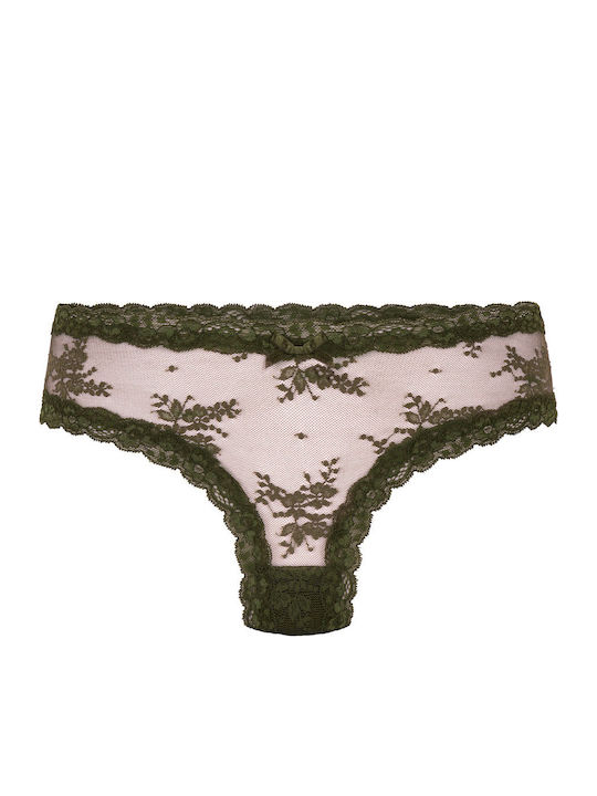 Vshape Дамско Бразилско с дантела Floral